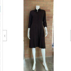 MELISSA MASSE Made To Measure PLEATED DAY DRESS
